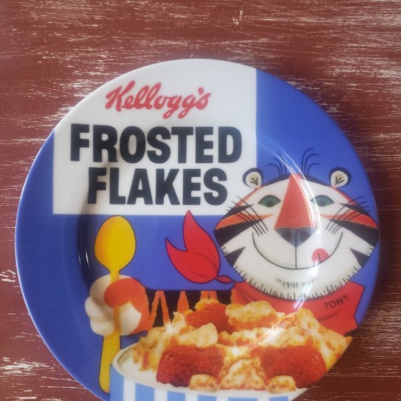 Kelloggs Retro Cereal Luncheon / Salad Plates - Set of 4 - Frosted Flakes - Tony - Picture 7 of 7